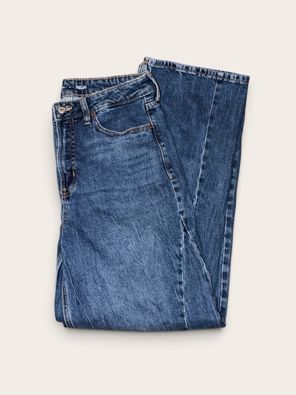 Old Navy Extra High-Waisted Wide Leg Jeans Women’s 8 Medium Wash Denim